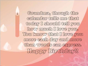 √ Sweet  happy birthday grandma wishes and quotes