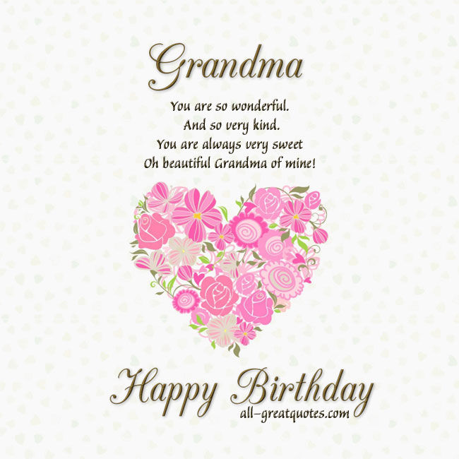 Granny Birthday Greetings Card ....For A Special Granny With Love