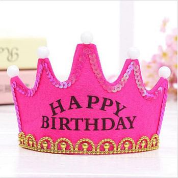 Cute happy birthday party crowns – cake decorating