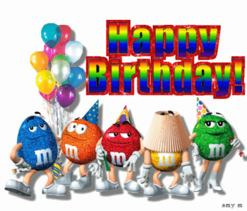 Animated happy birthday m and ms pictures photos and imag...