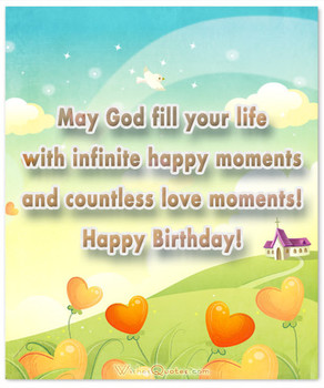 Religious birthday wishes and card messages