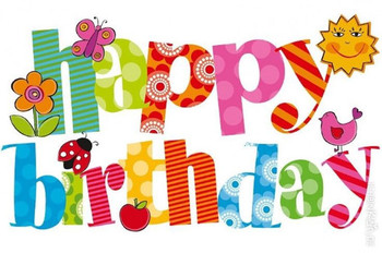 Happy birthday little kids greeting card graphic images p...
