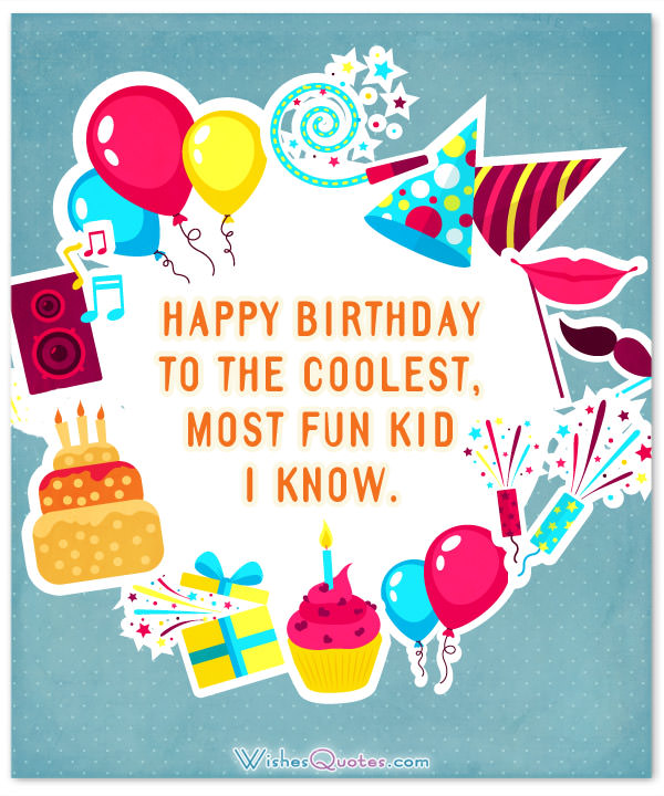 Kids Birthday Wishes Happy Birthday Images For Kids With Quote