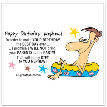 Happy birthday nephew free birthday cards