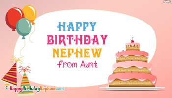 Happy birthday nephew from aunt  happybirthdaynephew com