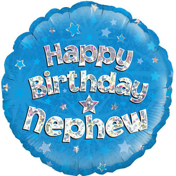 Happy birthday nephew foil balloon  wham bam balloon