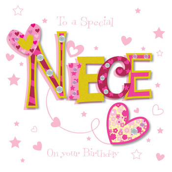 Special niece happy birthday greeting card cards love kates