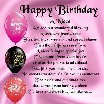 Download  fresh birthday wishes to my niece images free