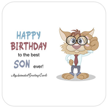 Happy birthday animated son card my animated greeting cards