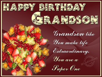 Happy birthday dear grandson