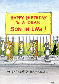 Birthday card happy birthday to a dear son in law we just...