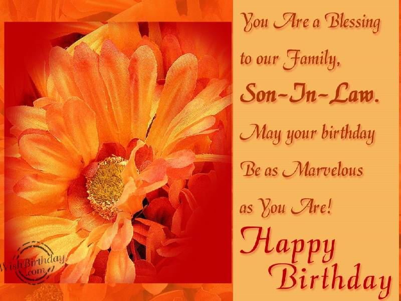 Happy Birthday Son In Law Images Free Bday Cards And Pictures