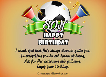 Birthday wishes for son