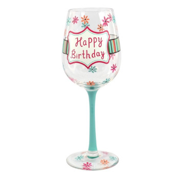 Happy birthday wine glass funky hampers