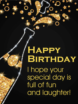 Pop its time to party happy birthday card birthday