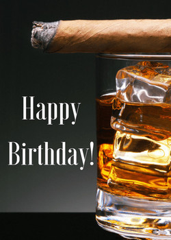Man cards birthday cigar amp whiskey
