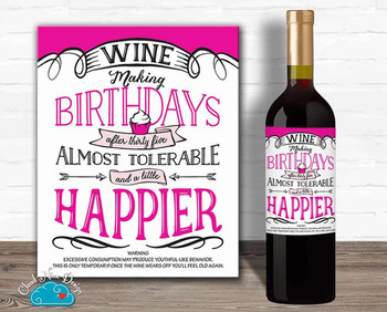 Funny birthday label for your girlfriends over httpswww