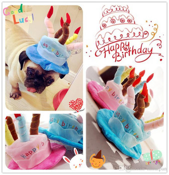 New brand dog hat happy birthday pet cap puppy chihuahua