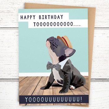 Funny birthday card french bulldog birthday card by greym...