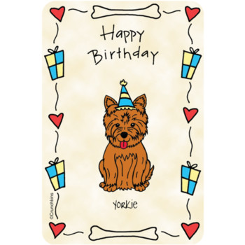 Yorkie happy birthday breed shop by occasion