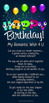 12 Happy birthday love poems for her amp him with images