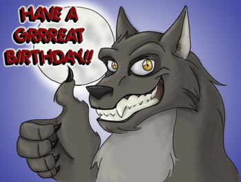 Birthday wolf by expression on deviantart