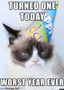 Pics happy birthday grumpy cat grumpy cat cat and funny m...
