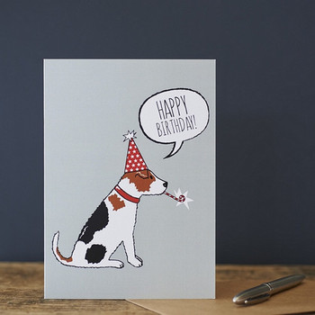 Jack russell birthday card £ mischievous mutts greeting