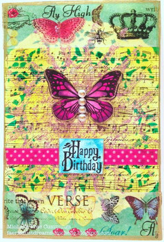 Happy birthday butterfly card allfreepapercrafts.com