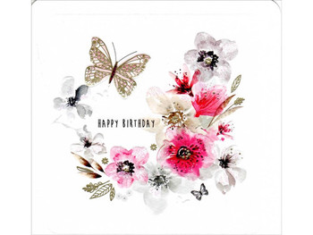 Happy birthday butterfly birthday card