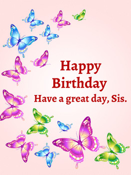 Colorful butterflies happy birthday card birthday amp gre...