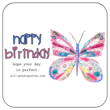 Happy birthday very cute animated butterfly card color ch...