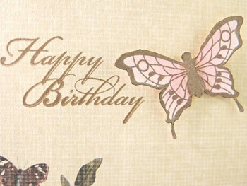 Happy birthday butterfly card