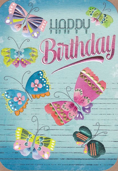 Butterflies happy birthday card karenza paperie