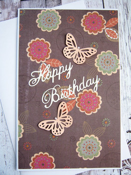 Butterfly birthday card happy birthday wish daughter