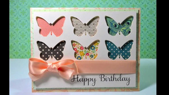 Happy birthday butterfly card youtube