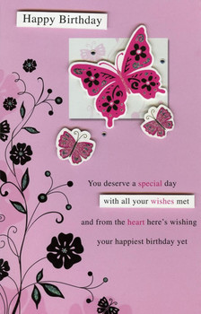 Happy birthday butterflies greeting card cards love kates