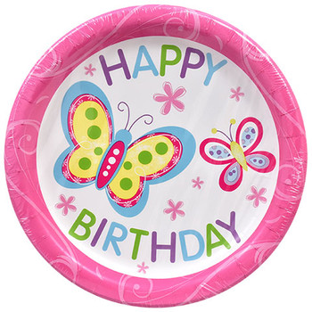 Bulk happy birthday butterfly paper party plates ct packs...