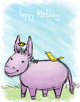 Happy birthday donkey by mi alegria on deviantart