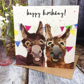 Happy birthday donkeys quirky cards for quirky creature l...