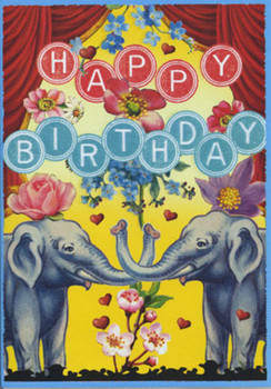 Uta k happy birthday elephants uta k modern lifestyle cards