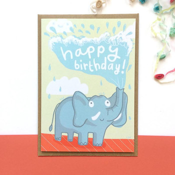Happy birthday elephant card – sarahrayshop
