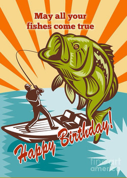 Happy birthday – fisherman greetings amp salutations pint...
