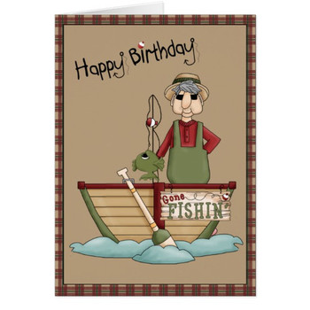 Gone fishin happy birthday greeting card au