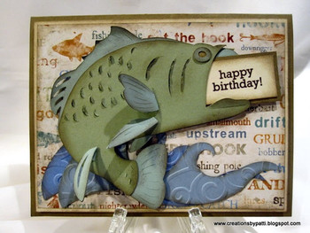 Creations by patti bass fishing bday card