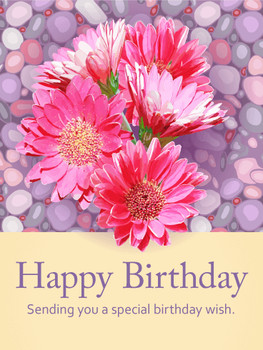 Happy birthday flower cards birthday amp greeting cards b...