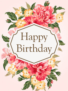 Gorgeous flower birthday card for her birthday amp greeti...