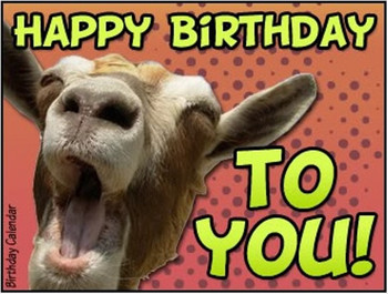 Birthday wishes with goat wishmeme