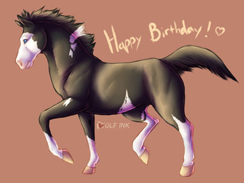 Happy birthday horse nerd — weasyl