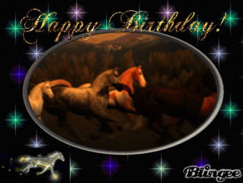 Happy birthday horses picture